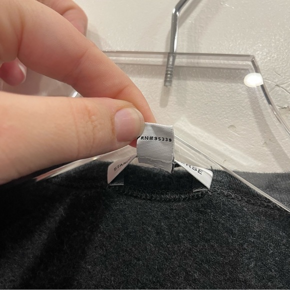 James Perse Long Sleeve Ruched Size Round Neck Wrap Front Dress Grey Size 2 - Picture 5 of 10